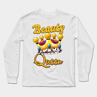 Beauty Queen logo Long Sleeve T-Shirt